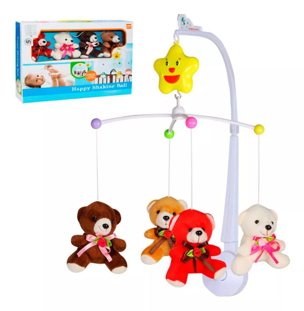 happy shaking bed bell soft toys