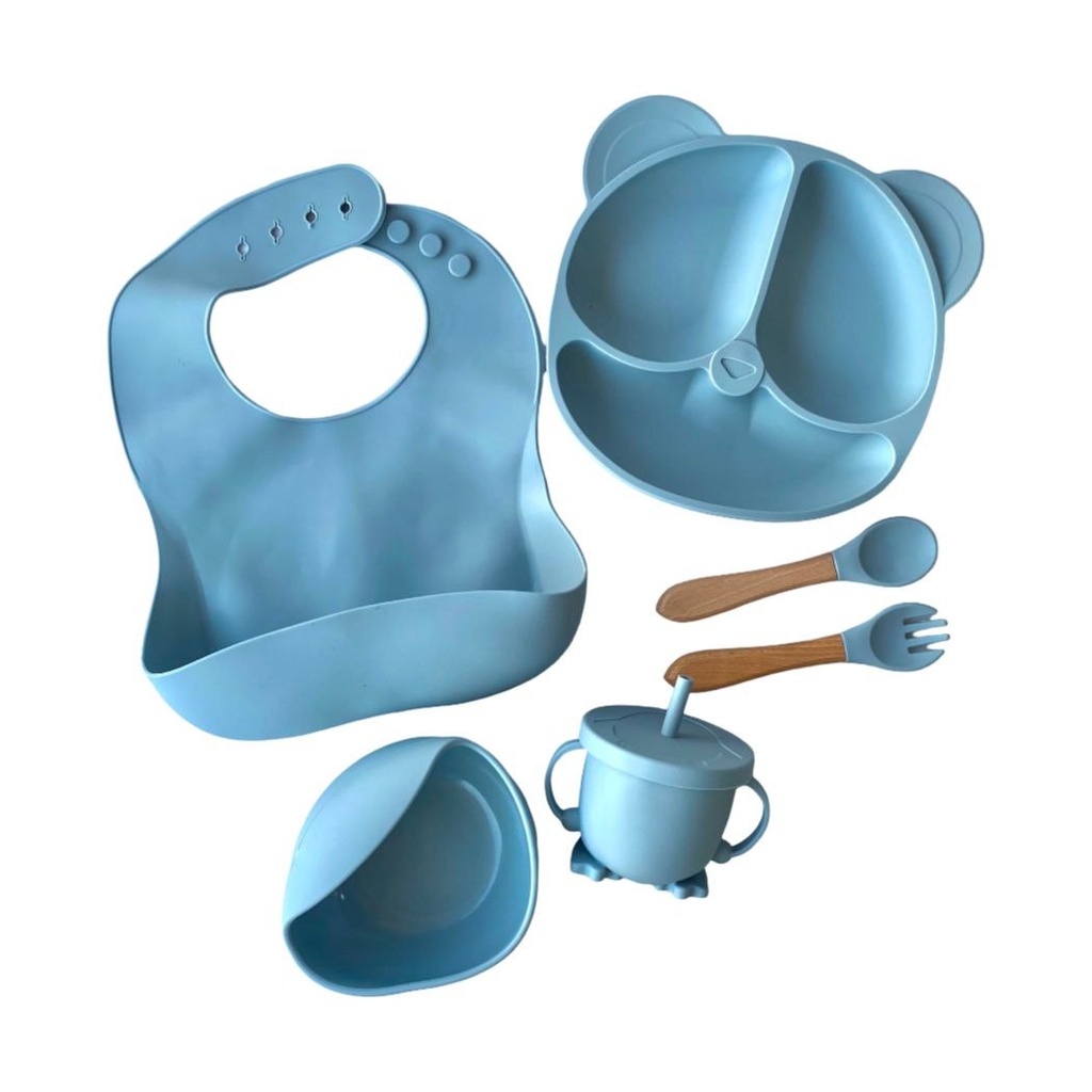 silicon feeding set 6pcs 