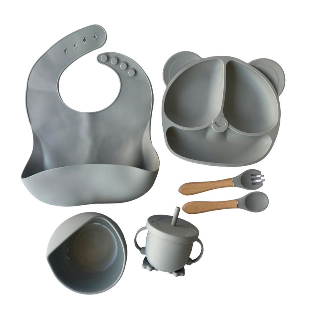 silicon feeding set 6pcs 