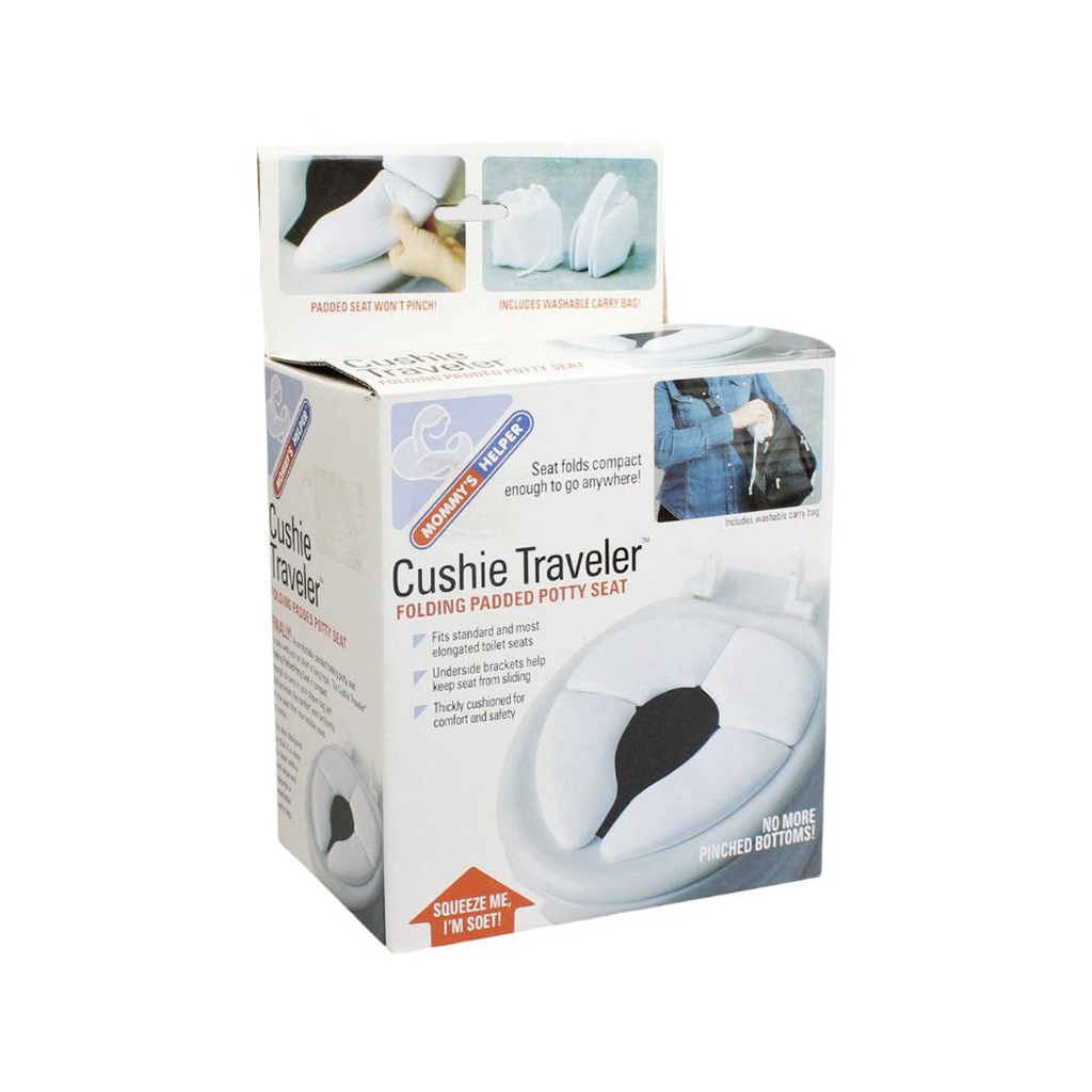 Foldable traveler toilet seat 