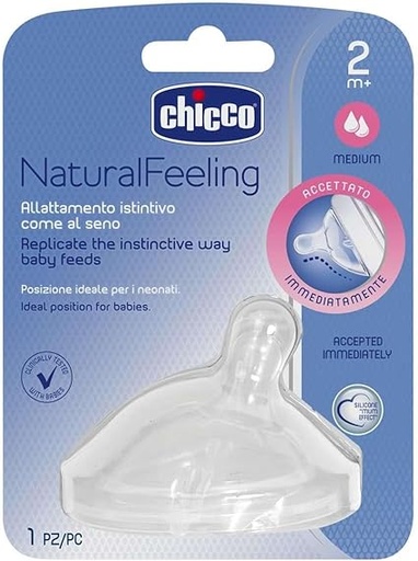 Chicco natural feeling nipple(1pc_2m+)