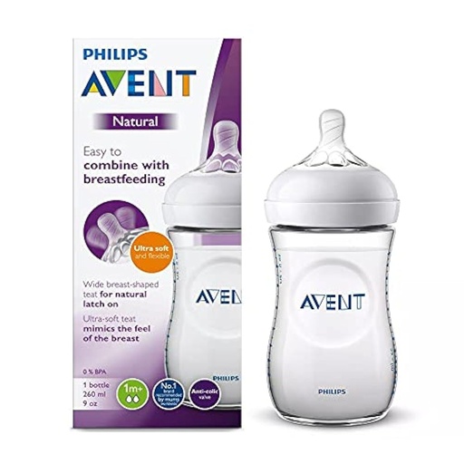 [SCY903/01] Avent Natural Bottle Response (1M+) 260ml- 1 Pack