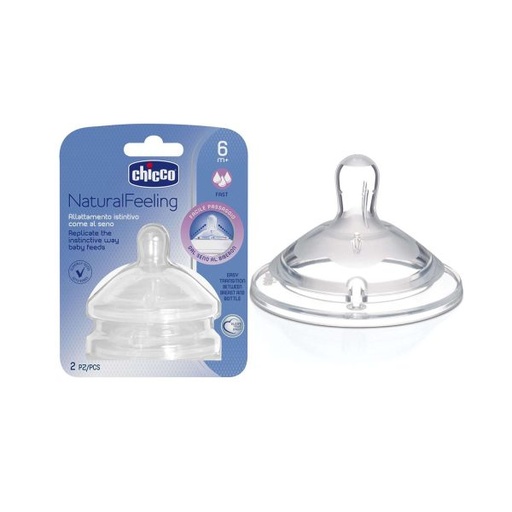 Chicco natural feeling nipples (2pcs_6m+)